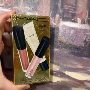 MAC Cosmetics Gilty Pleasure Lipglass Trio - Peach and Pink